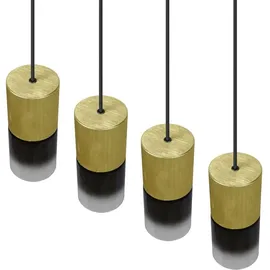 Trio Leuchten 4er Pendelleuchte Robin messing-matt 80,5 x 10 cm E27 28 W