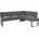 Eckbank grau grau 200cm 160cm Eckbank