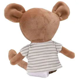 jollein 037-001-67075 Stofftier Kuscheltier Maus Jackie braun