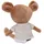 jollein 037-001-67075 Stofftier Kuscheltier Maus Jackie braun