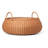 Ferm Living - Braided Basket Low Natural Ø 60 cm, natur