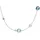 Skagen Sofie Sea Glass Halskette Silber Edelstahl