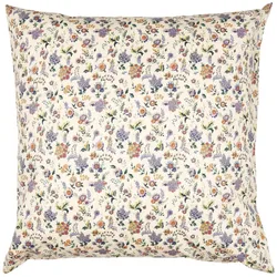 IB Laursen Kissenbezug mit lila und braunen Blumen, 60 x 60 cm