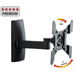 VCM Universal TV Halterung   VESA Wandhalterung   Halter Fernsehhalter flach neigbar schwenkbar   Belastbarkeit bis zu 15kg - TS2