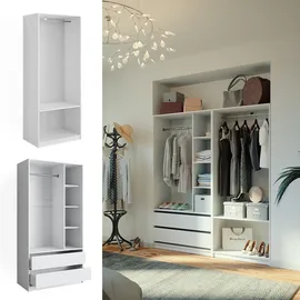 Vicco Kleiderschrank Elmo 80 x 200 x 0 cm Weiß