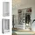 Vicco Kleiderschrank Elmo 80 x 200 x 0 cm Weiß