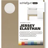 schlafgut Easy Jersey 180 x 200 - 200 x 220 cm sand light