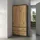 home collective Kleiderschrank 90 x 50 x 180 cm Anthrazit/Eiche