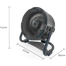 Unold Akkuventilator Outdoor Ø18,5 cm 10W inkl. Licht schwarz