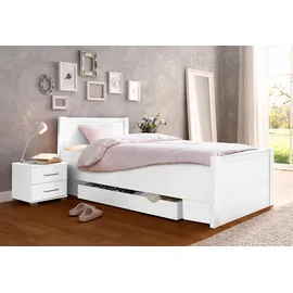 Priess Bett PRIESS "Husum Schlafzimmer Jugendzimmer Rahmenbett", weiß, B:100cm H:85cm L:208cm, Betten, Jugendbett Bettgestell, mit Komforthöhe verschiedene Ausführungen hochwertige Premium Qualität