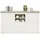 Hom ́in Sideboard 160 x 89 x 43 cm Grau / Weiß