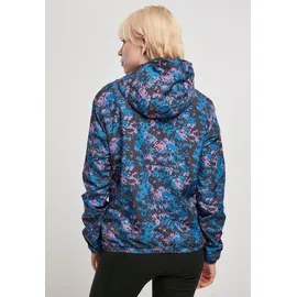 URBAN CLASSICS Damen Jacke Ladies Camo Pull Over Jacket Digital Duskviolet Camo-XS