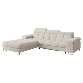 altdecor Ecksofa Cord mit Schlaffunktion 2-Sitzer Grün