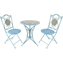 Hti-Living Bistro Set 3-tlg. Blau