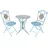 Hti-Living Bistro Set 3-tlg. Blau