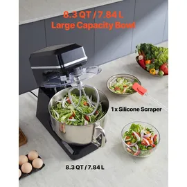 Vevor Teigmixer 1400 W Schwarz