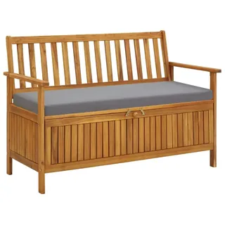 vidaXL Gartenbank mit Stauraum 120 cm Massivholz Akazie