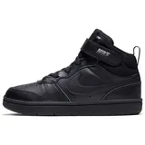 NIKE Court Borough Mid 2 Sneaker Kinder black/black-black 31.5