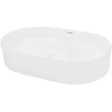 ECD Germany Oval Aufsatzwaschbecken 60,5 x 38 x 12,5 cm