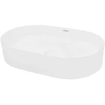ECD Germany Oval Aufsatzwaschbecken 60,5 x 38 x 12,5 cm