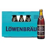 LÖWENBRÄU Dunkel Flaschenbier, MEHRWEG im Kasten, Dunkle Bierspezialität Bier aus München (20 x 0.5 l)