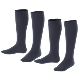 Esprit Kinder Kniestrümpfe Foot Logo 2er Pack - blau - 27|28|29|30