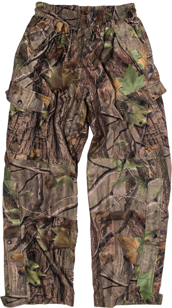 Mil-Tec HD Hunting Wild Trees, pantalon textile imperméable - Marron/Beige/Vert - L