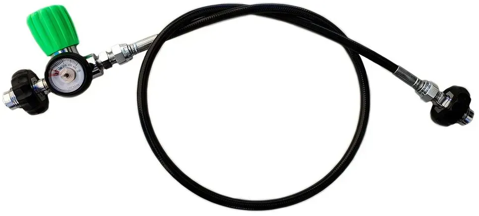 Metalsub Air/nitrox M26 To M26 With Gauge Tankausgleicher - 2 m