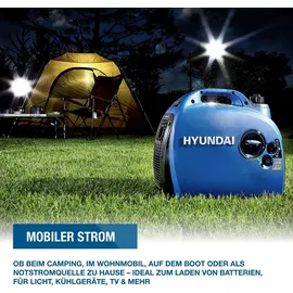 Hyundai Inverter-Generator HY2300Si D (2.2 kW, tragbar, 2 x 230V + 1 x 12V, 1 x USB)