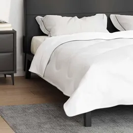 vidaXL 2-in-1 Bettdecke Weiß 220 x 200 x 10 cm Polyester