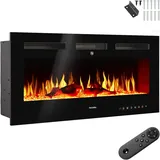 Tectake Elektrokamin Luci Schwarz