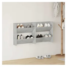 vidaXL Wand-Schuhschrank 60 x 18 x 60 cm betongrau