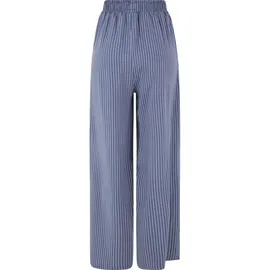 URBAN CLASSICS Viscose Resort Pants Relaxed Fit Vintageblau/Pink XL