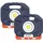 WS24 2x Akku LED-Baustrahler 2.500 Lumen (COB) 25 W - Ws24-100119