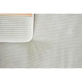KAWOLA Big Sofa Cord 2-Sitzer Hellgrau