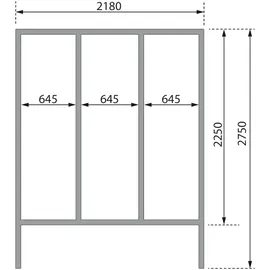 Karibu Fasshaus "lfe" inkl. 9 kW Ofen + ext. Steuerung + Dachkranz