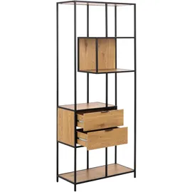 Actona Seaford Regal 77 x 35 x 185 cm Braun
