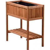 Dobar Hochbeet mit Ablage 76 x 40 x 80 cm