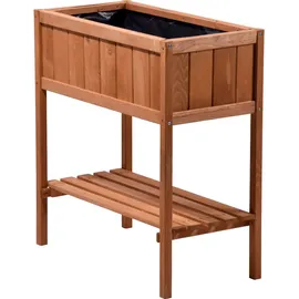 Dobar Hochbeet mit Ablage 76 x 40 x 80 cm