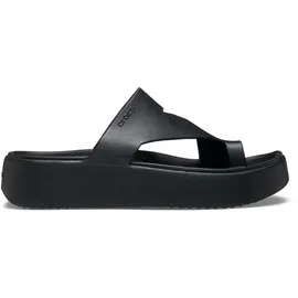 Crocs Getaway Platform Toe Loop Sandalen, Black, 42/43 EU