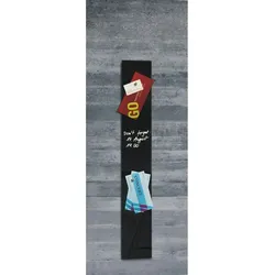 Sigel Glas-Magnetboard artverum 12x78cm schwarz