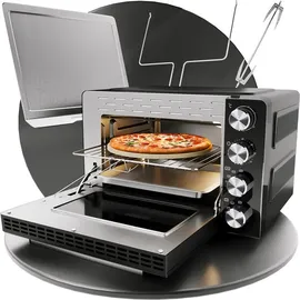 Proficook Minibackofen Multifunktion, Sichtfenster, Umluft-Funktion, stufenloser Temperaturregler