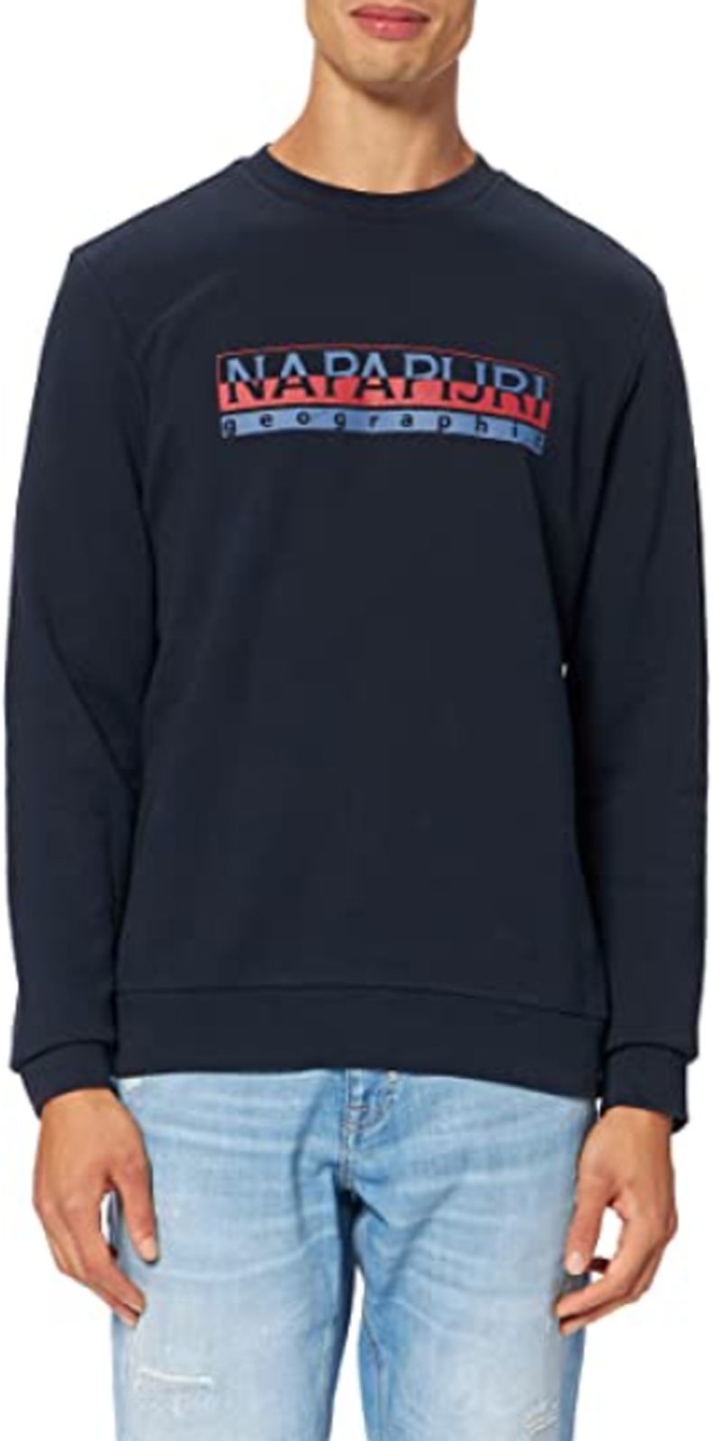 NAPAPIJRI Herren Rundhals-Pullover Sweater Beris Blau - S