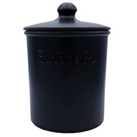 LISINA Keramik & Design - Keramik Zwiebeltopf L 15 x 21 cm (schwarz)