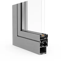 Kellerfenster Aluminium, aluprof MB-45, Anthrazitgrau RAL 7016, 500 x 500 mm, individuell konfigurieren