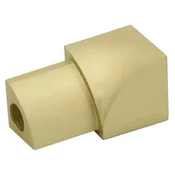 Runde Innenecken für Aluminiumprofile gold matt (H= 10 mm)