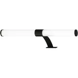 Briloner - LED Spiegelleuchte Bad, Spiegellampe 2 in 1 Montage, Schranklampe, Wandlampe, IP44, Ausleger 4.000K schwarz