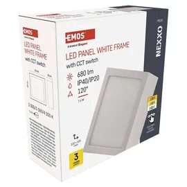 EMOS LED Panel 7,6 W quadratisch 680 lm weiß