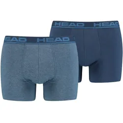 Boxershort Herren 2er Pack Stretch-Basic Boxer 2P BLAU S