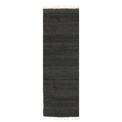 Morgenland Kelim Teppich - Trendy - 167473 - 200 x 70 cm - schwarz - läufer